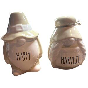 Rae Dunn Happy Harvest Pilgrim Gnome Ceramic Decor Thanksgiving